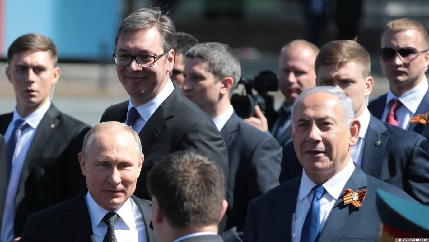 Москва. Путин и Нетаньяху на параде победы