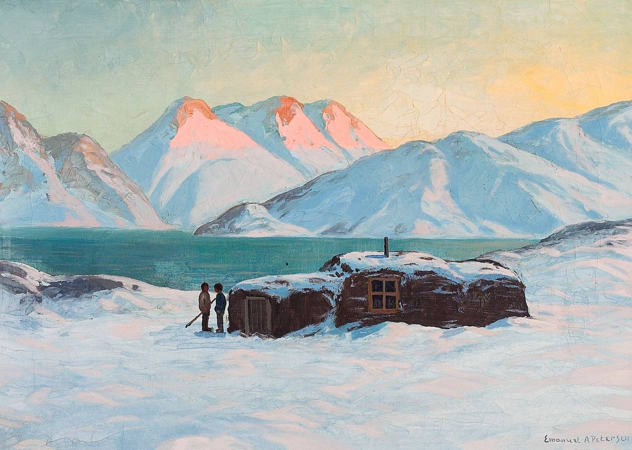 Эмануэль Петерсен. Гренландский пейзаж. 1921