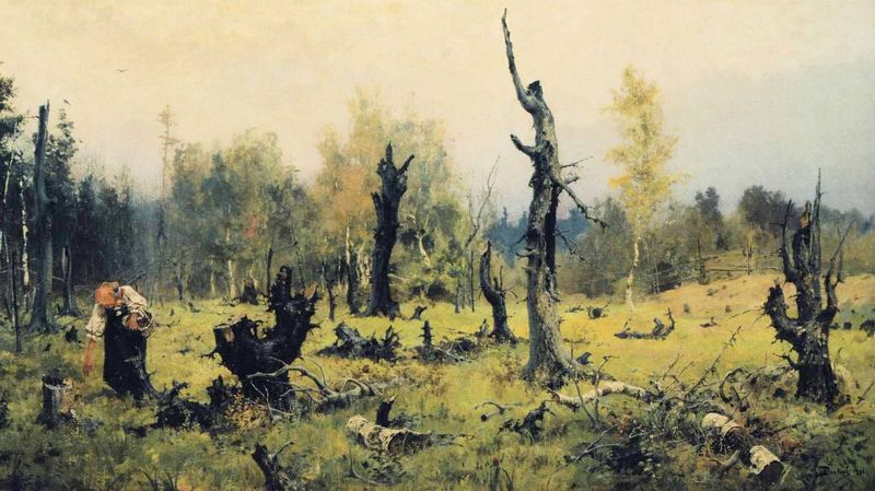Василий Поленов. Горелый лес.1881 год