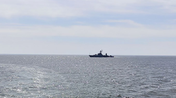 Корабль в Балтийском море