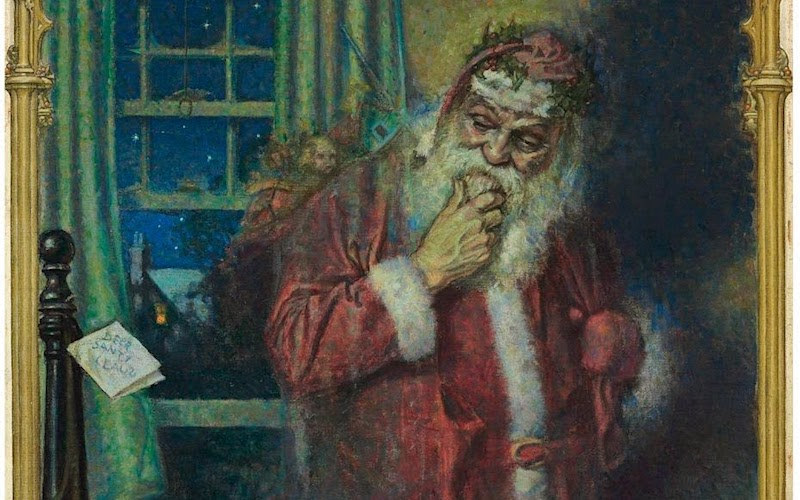 Норман Роквелл. Санта Клаус. Фрагмент. 1921