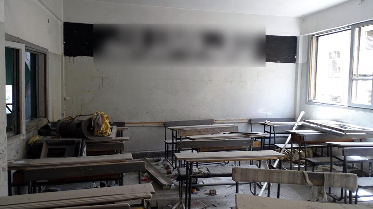 Разграбленная сирийская школа. Фото: агентство SANA