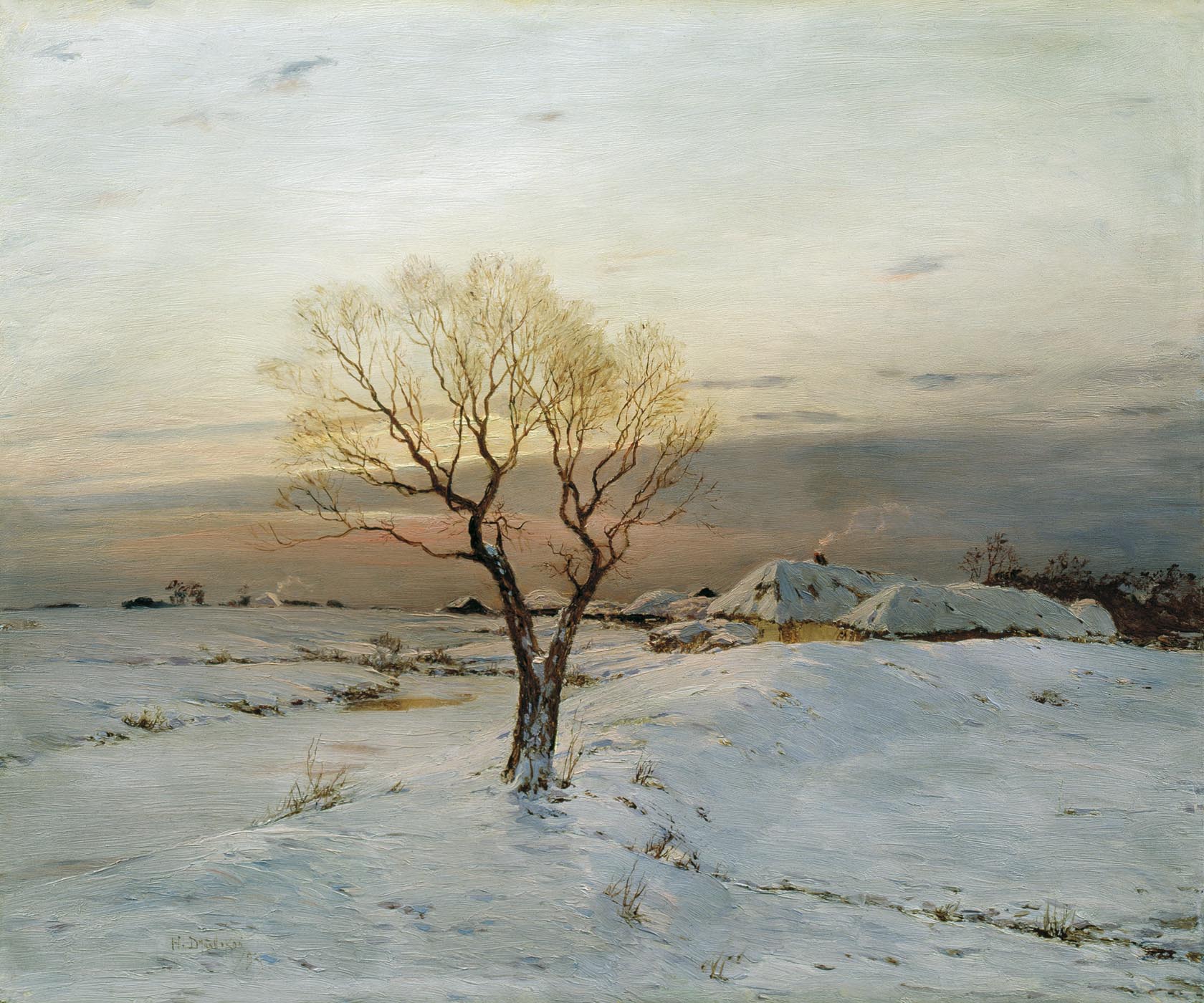 Николай Дубовской. Морозное утро. 1894