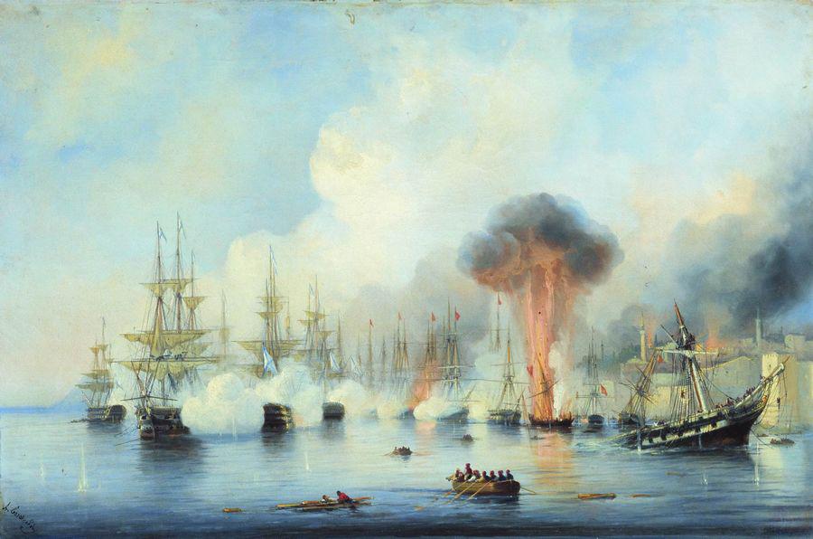 Алексей Боголюбов. Синопский бой 18 ноября 1853 года