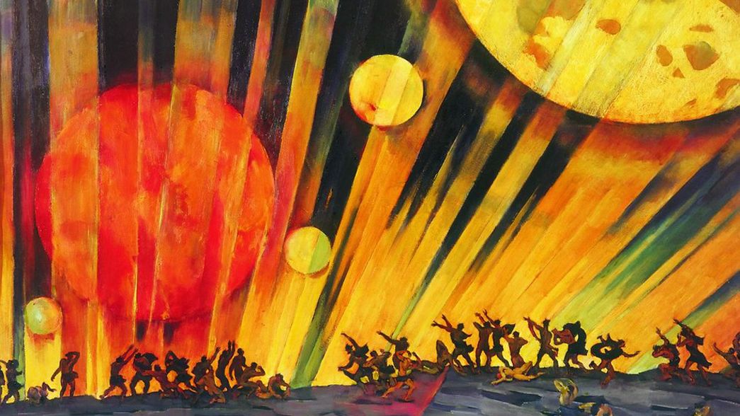 Константин Юон. Новая планета (фрагмент). 1921 год