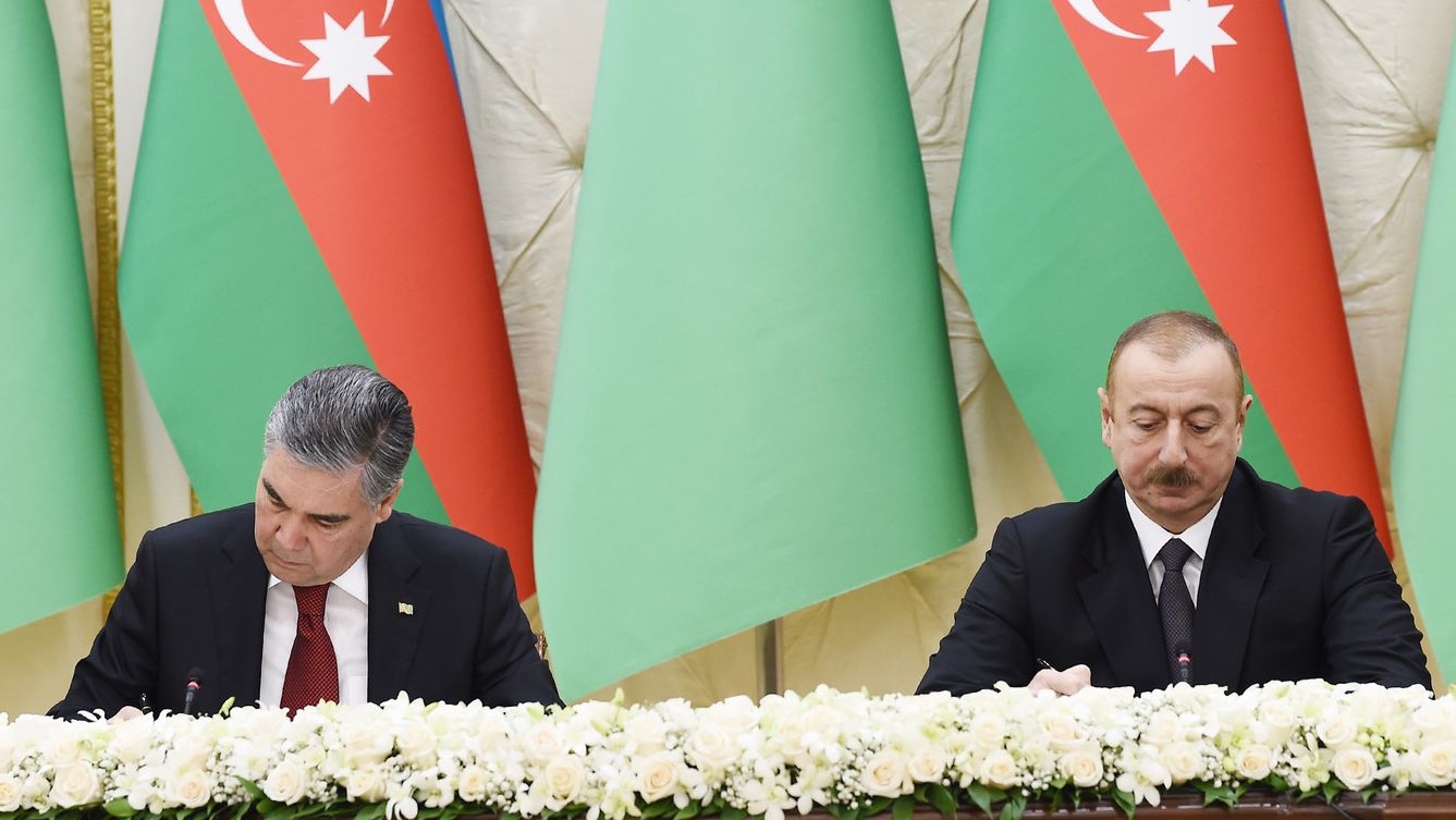 Гурбангулы Бердымухамедов и Ильхам Алиев