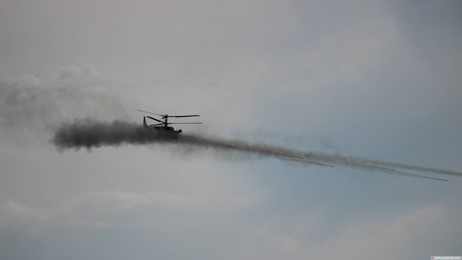 Ударный вертолет Ка-52 — пуск ракет