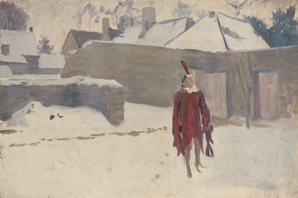 Джон Сингер Сарджент. Пугало на снегу. 1893-1895