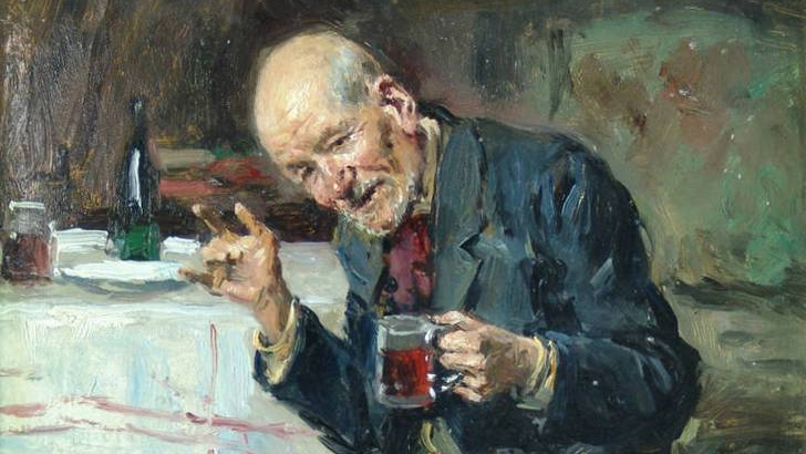 Владимир Маковский. Пьяница (фрагмент). 1906