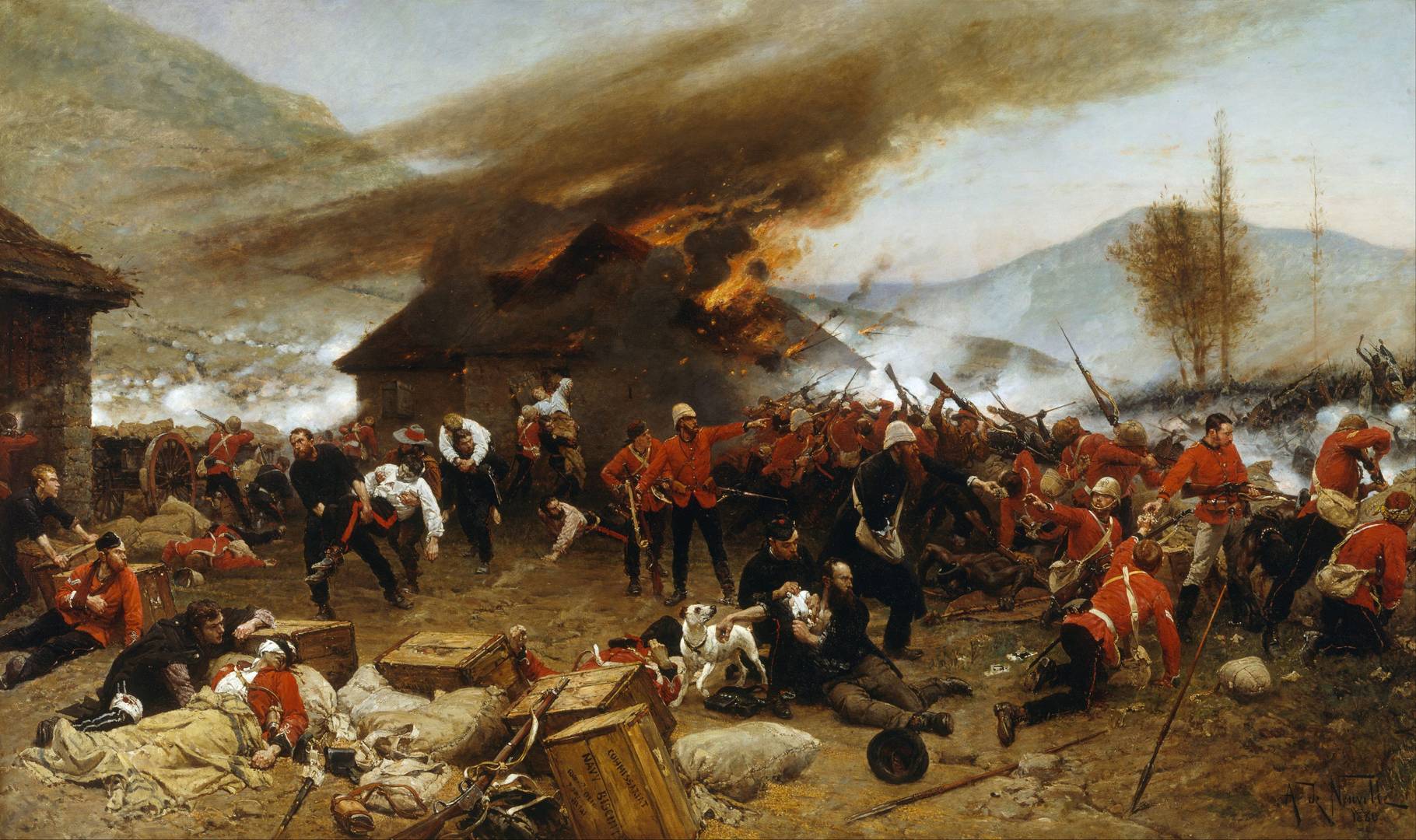 Альфонс де Невиль. Сражение у Роркс-Дрифт в 1879 году. 1879