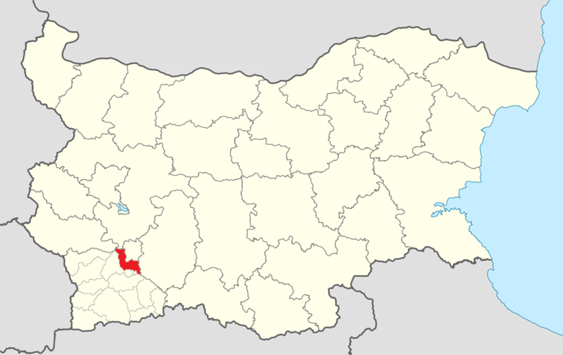 Белица на карте Болгарии