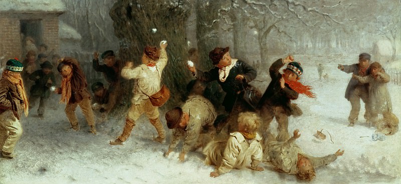 Джон Морган. Игра в снежки. 1865