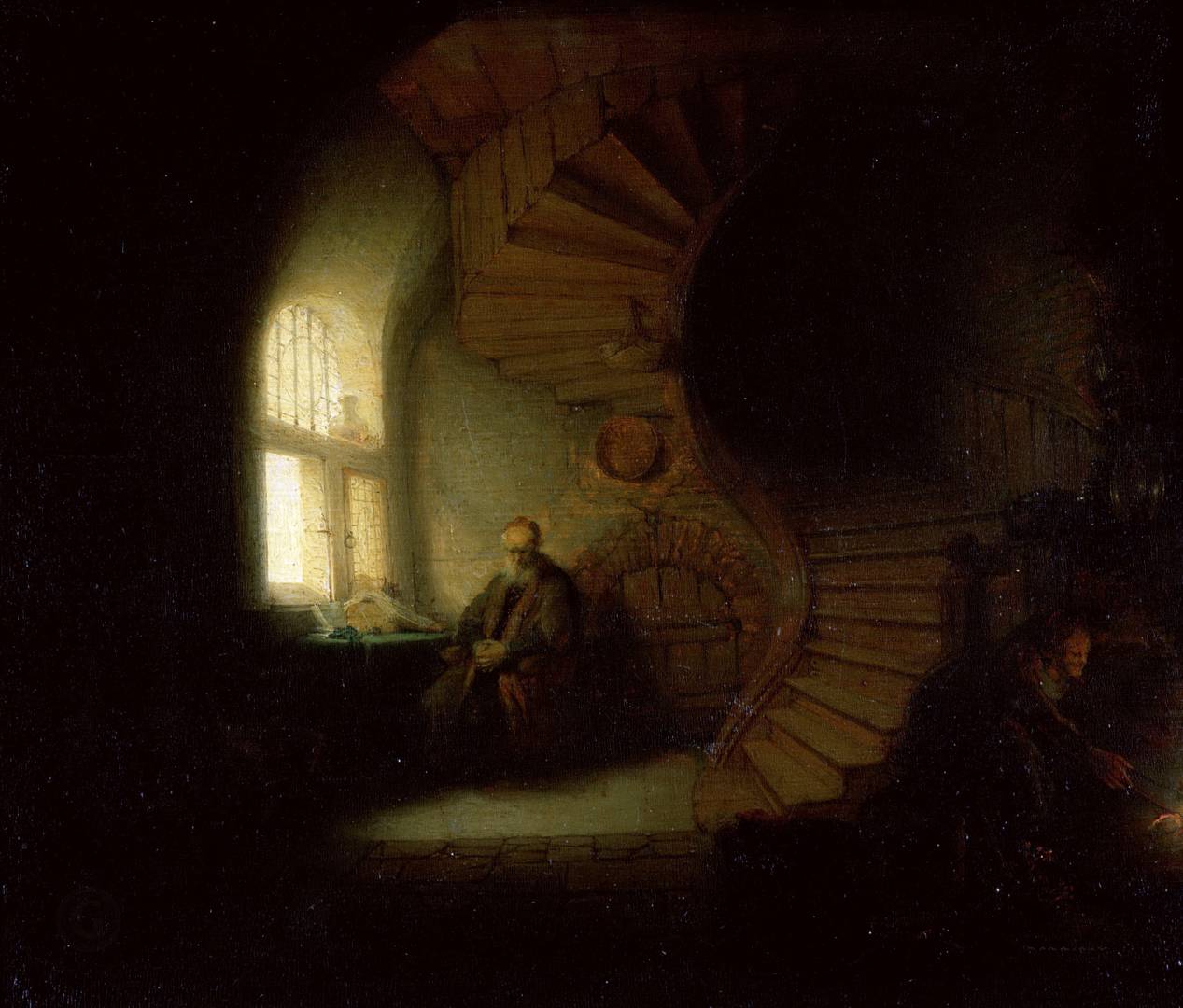 Рембрандт Харменс ван Рейн. Размышляющий философ. 1632