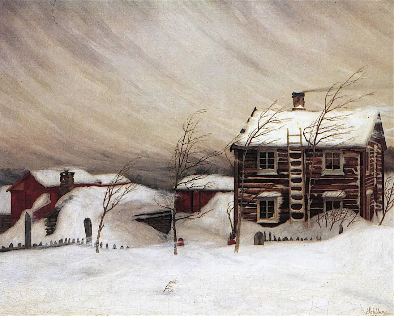 Харальд Оскар Сольберг. Снег. 1905