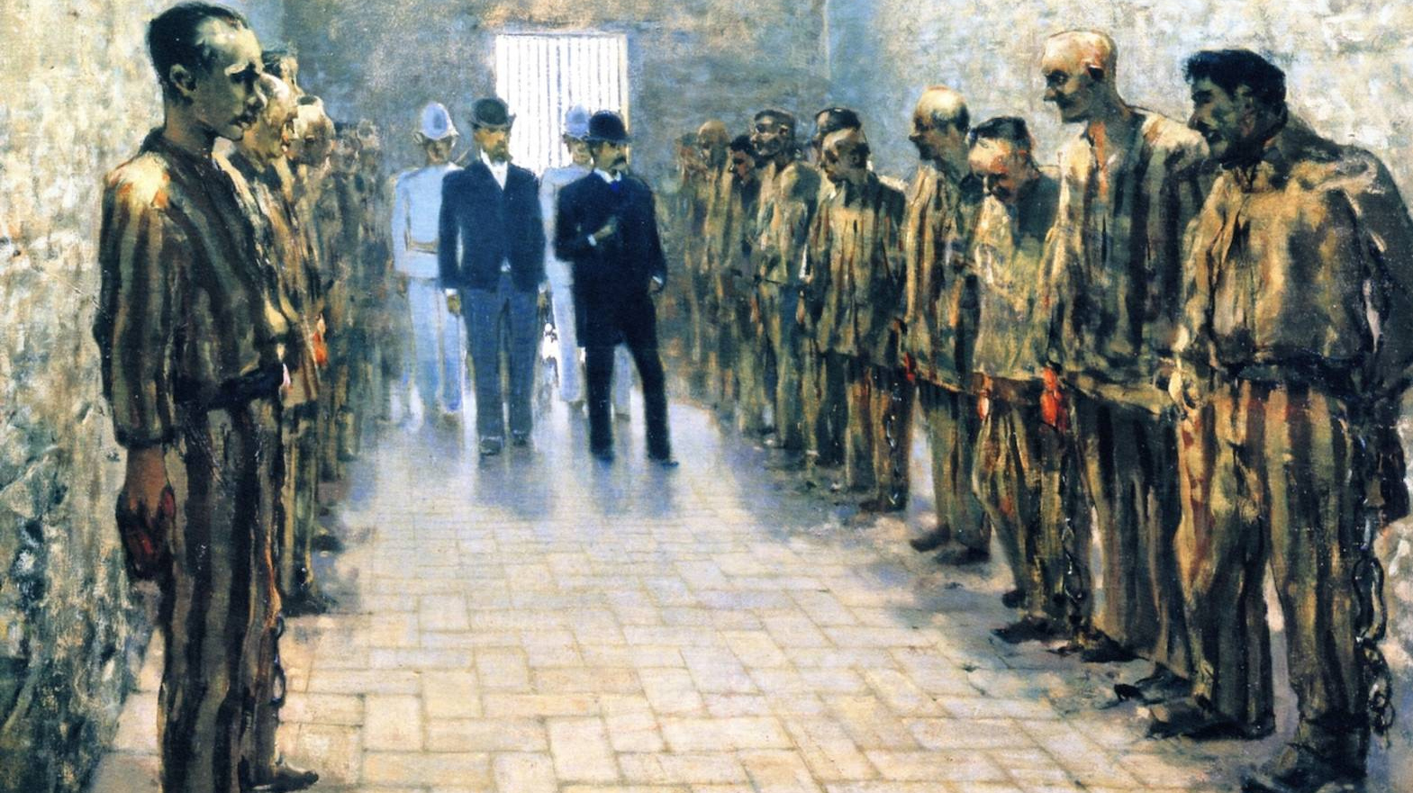 Телемако Синьорини. Тюрьма в Портоферрайо (фрагмент). 1890