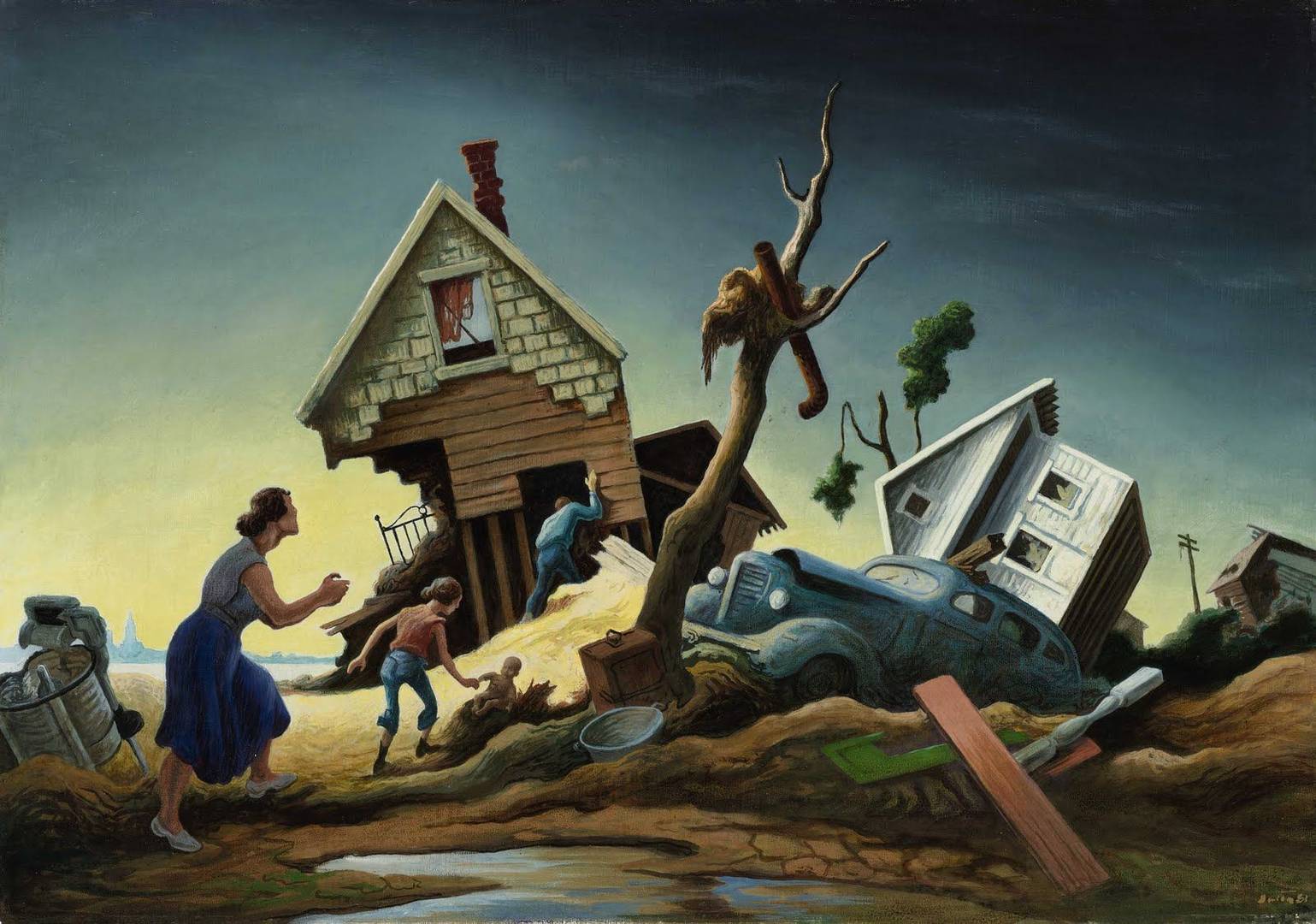 Томас Гарт Бентон. Наводнение. 1951