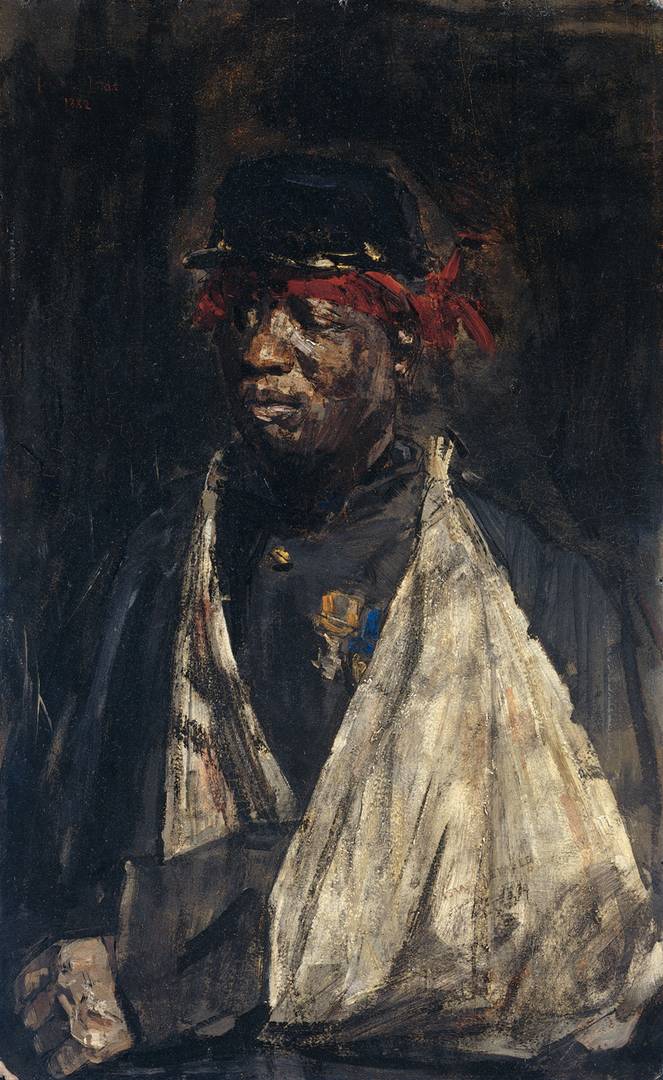 Исаак Исраэлс. Портрет раненого солдата Королевской голландской ост-индской армии. 1882