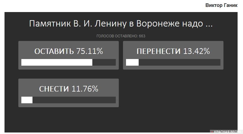 Скриншот результатов голосования в издании 