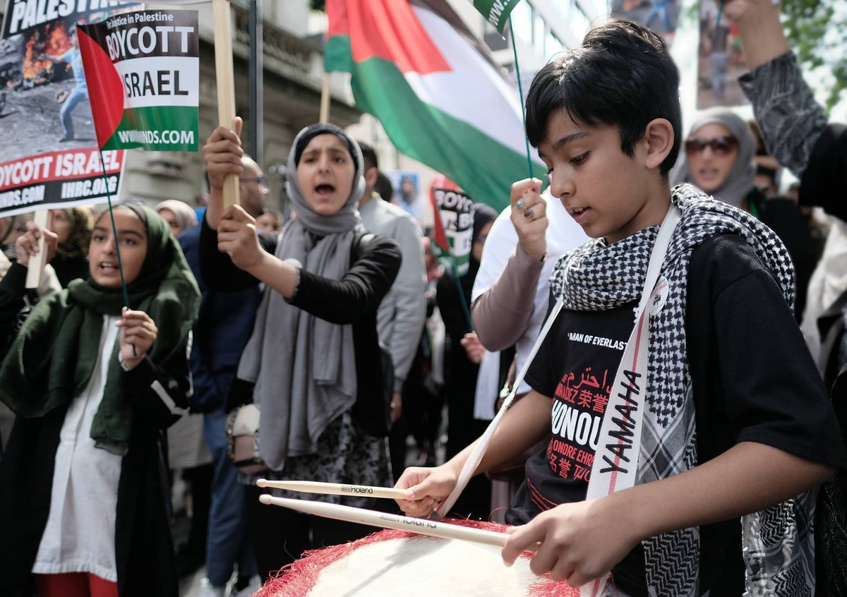 Палестинский марш в Лондоне