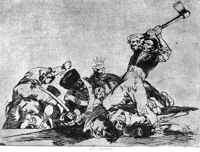 Франсиско-Гойя. Из серии «Бедствия войны», 1810–1820