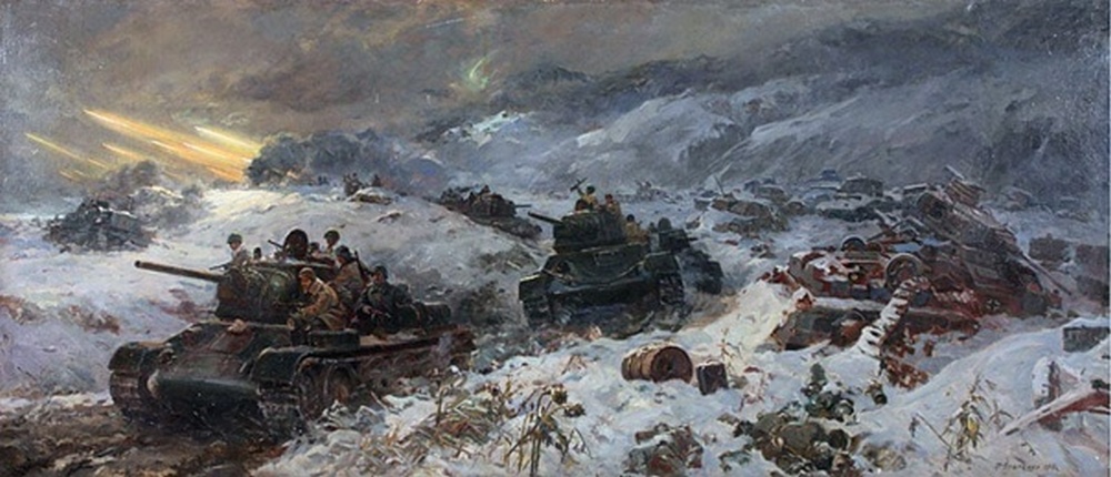 Фёдор Усыпенко. Битва под Моздоком в 1943 году. 1950