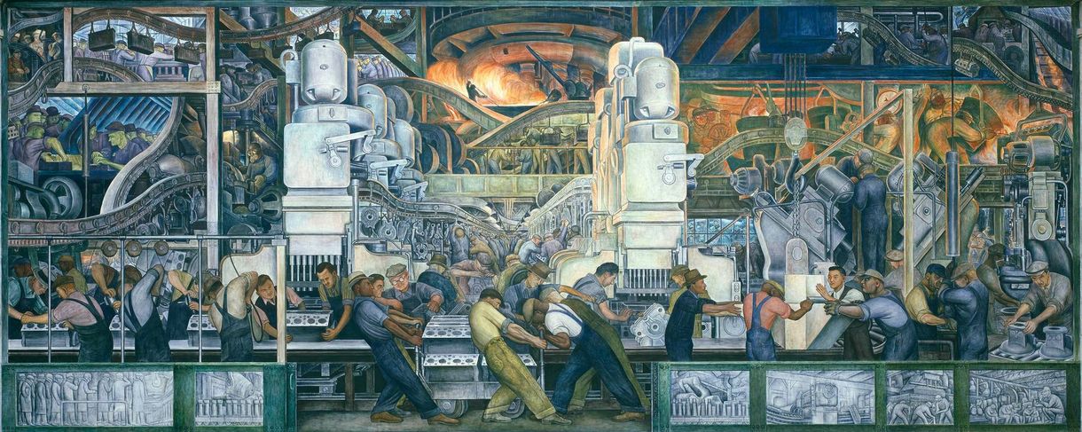 Диего Ривера. Промышленность Детройта. 1932