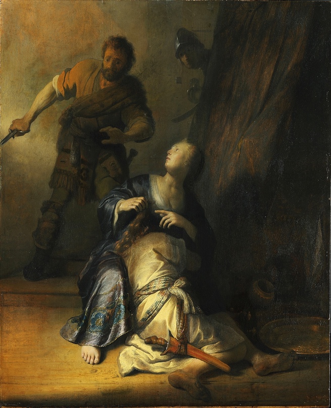 Рембрандт. Самсон и Далила. 1629-1630