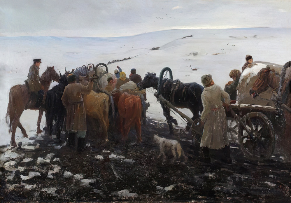 Лукиан Попов. Переселенцы. 1910