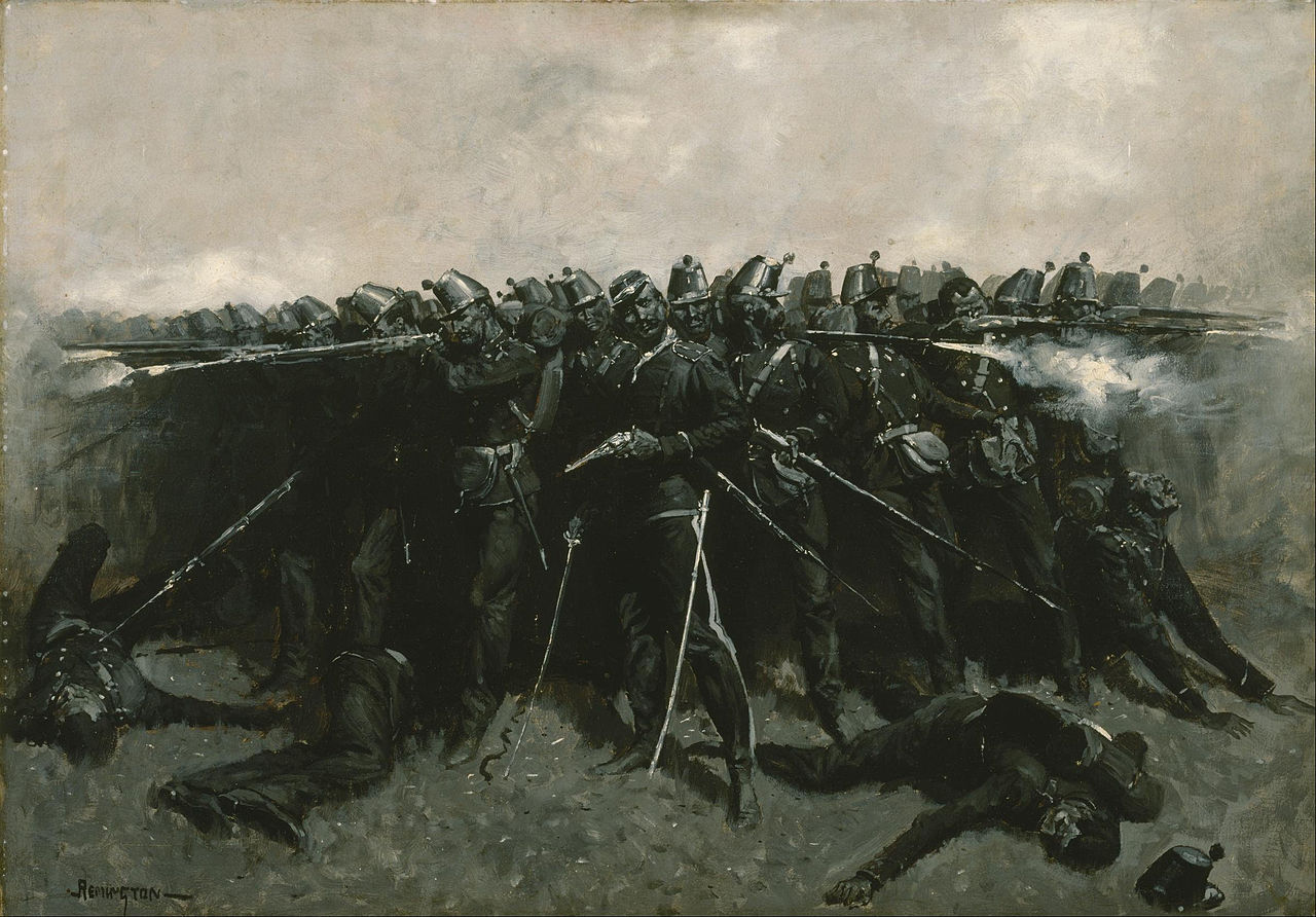 Фредерик Ремингтон. Боевой порядок — каре. 1893
