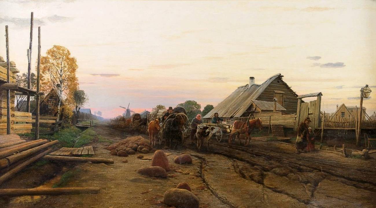 Оскар Гофман. Дорога на Ревель. 1890-е