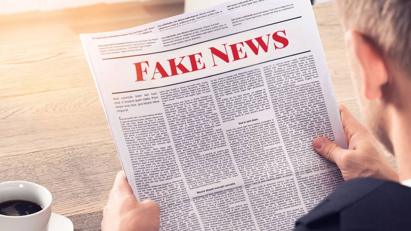 Fake News — Person Reading Fake News Article
