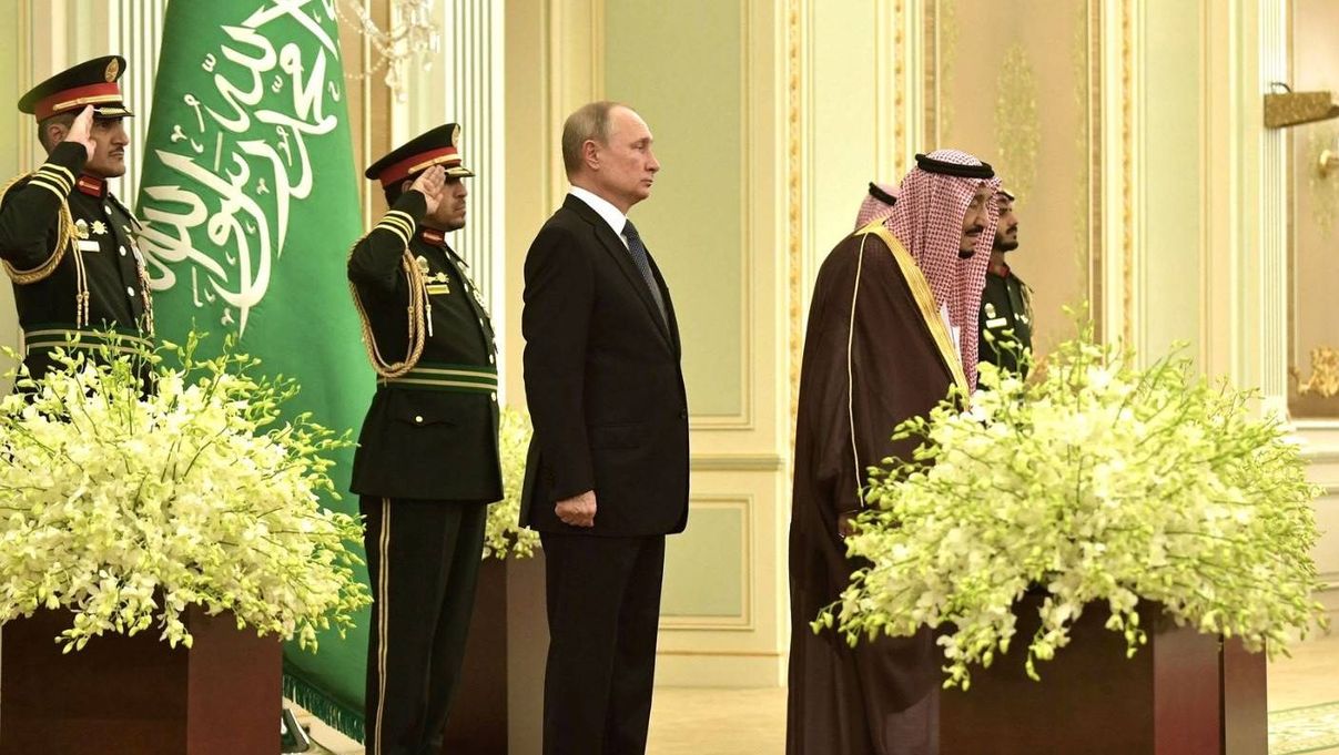 Владимир Путин и Принц Салман аль Сауд