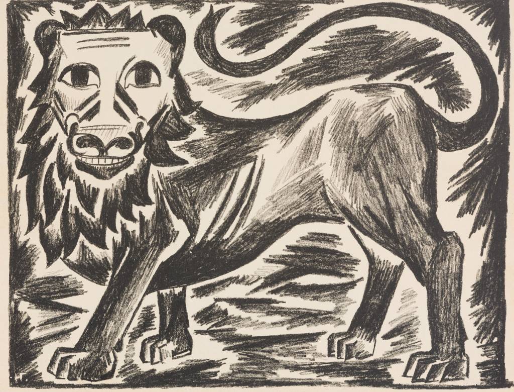 Наталия Гончарова. Английский лев. 1914