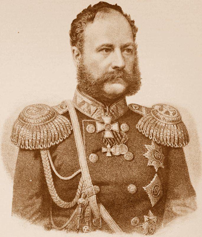 Генерал-фельдмаршал, князь Александр Иванович Барятинский (1815–1879). (Рисунок по литографии 1860-х гг.)