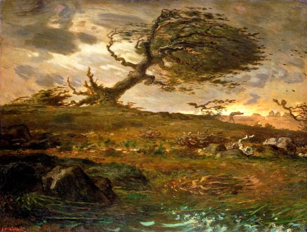 Жан-Франсуа Милле. Порыв ветра. 1873