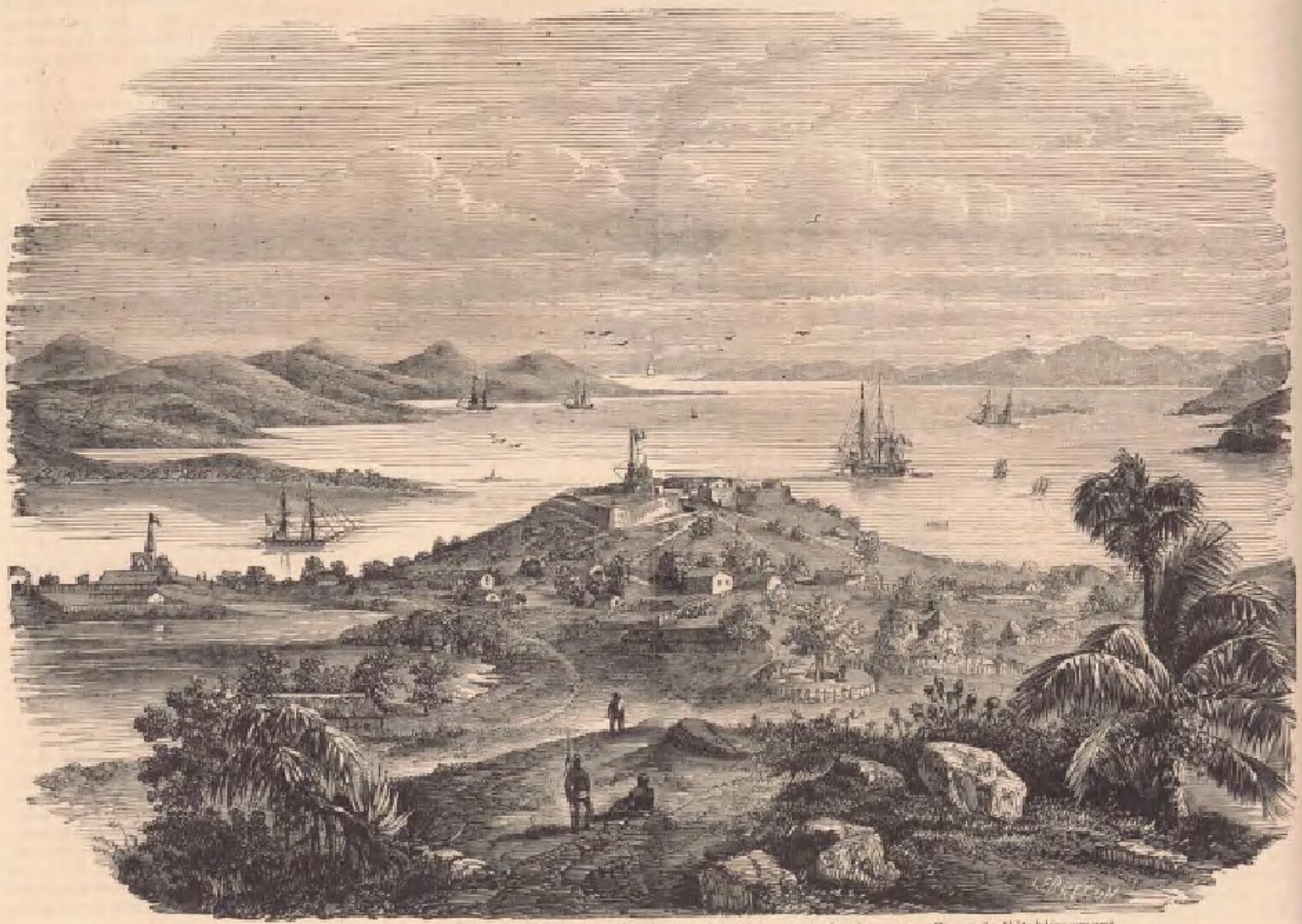 Новая Каледония. иллюстрация. 1857