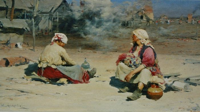 Абрам Ефимович Архипов. Подёнщицы на чугунолитейном заводе. 1895, Государственная Третьяковская галерея, Москва