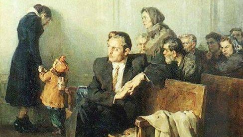 А. Солодовников. В советском суде. 1955