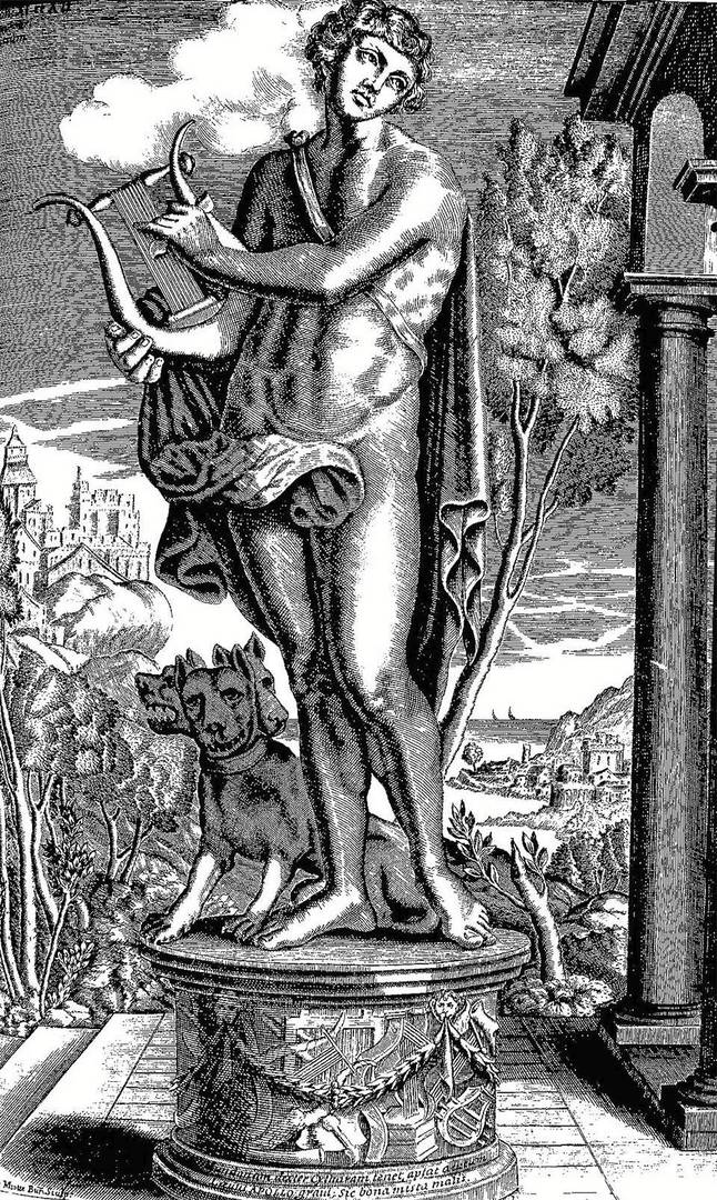 Афанасий Кирхер. Орфей настраивает лиру. XVII век