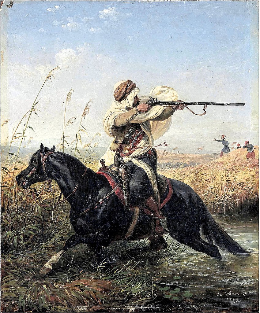 Орас Верне. Бегство (Арабский всадник). 1839