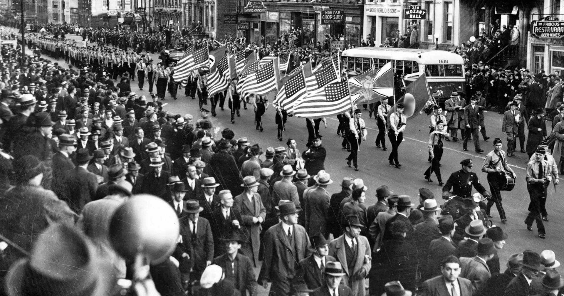 Марш нацистов в Нью-Йорке. 1939