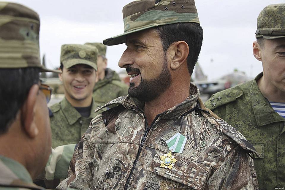 Полковник Сухейль Аль-Хасан, награжденный Орденом Дружбы. Декабрь 2015 г.