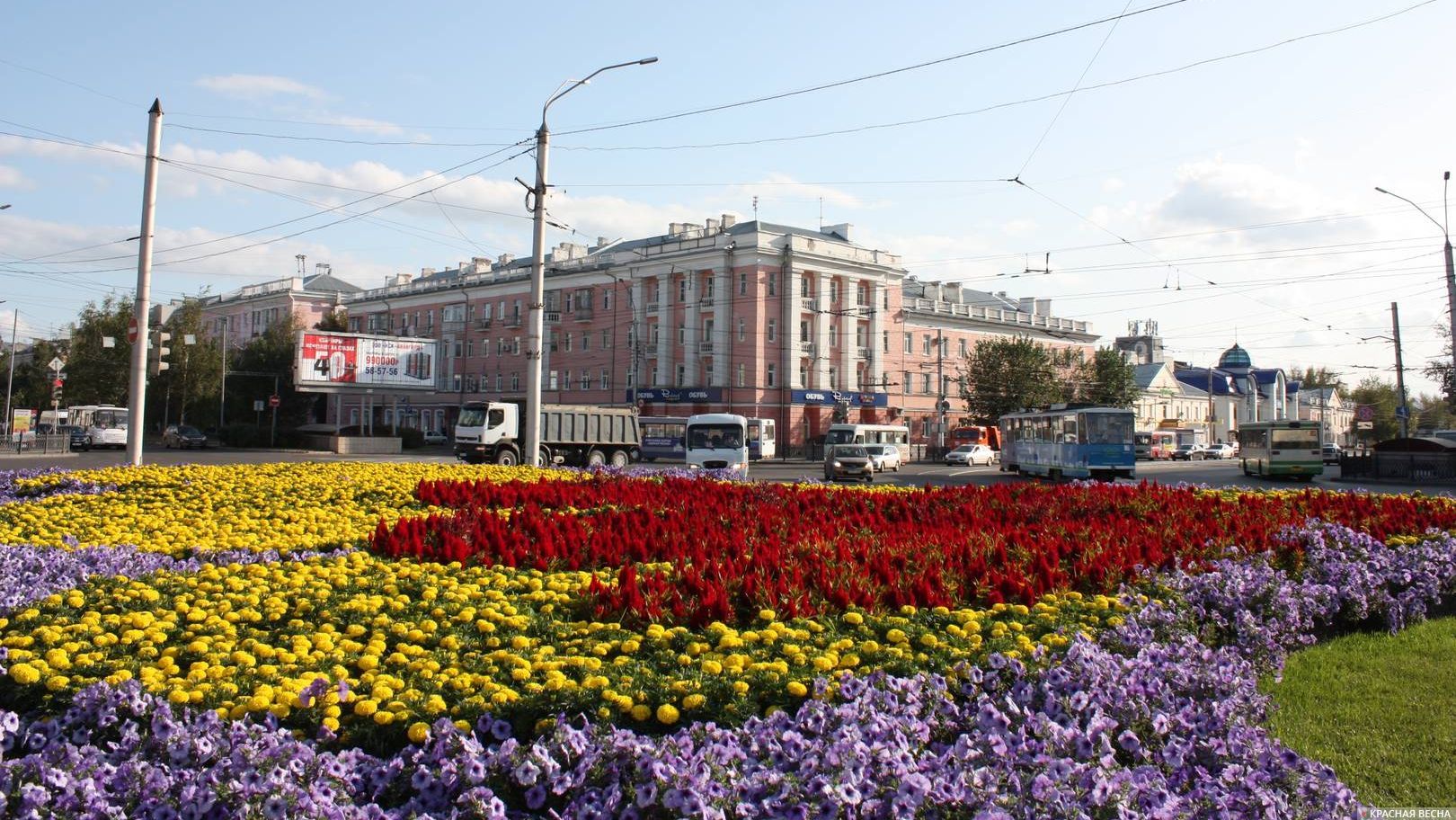 Площадь октября Барнаул 2020