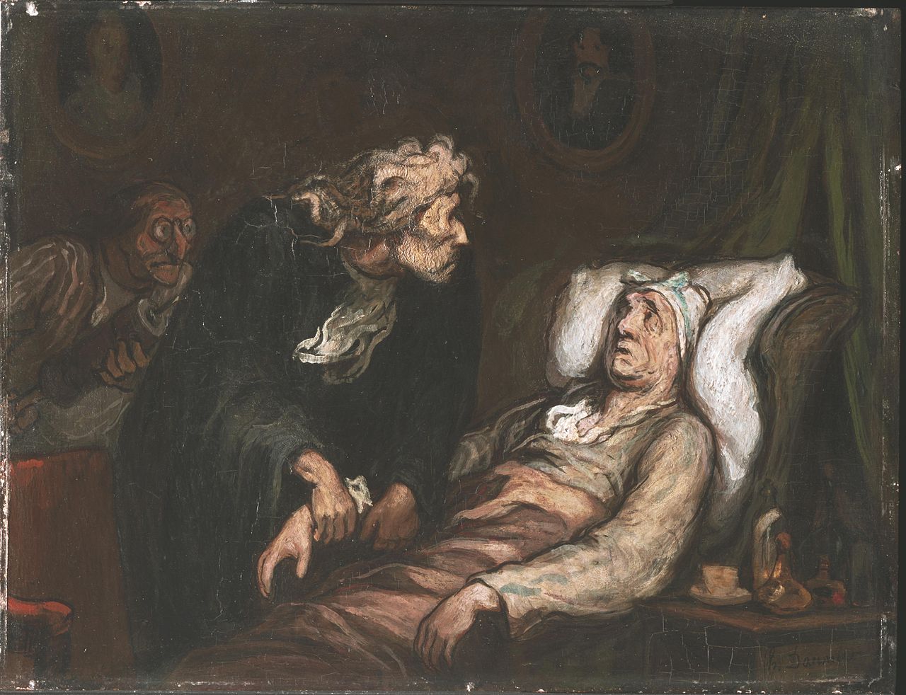 Оноре Домье. Мнимый больной. 1860-1862