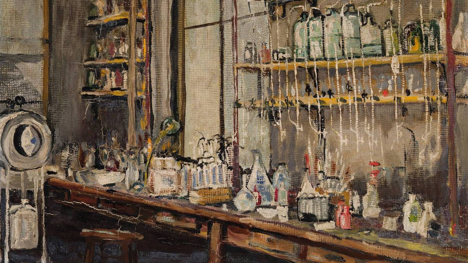 Фредерик Грант Бантинг. Лаборатория (фрагмент). 1925
