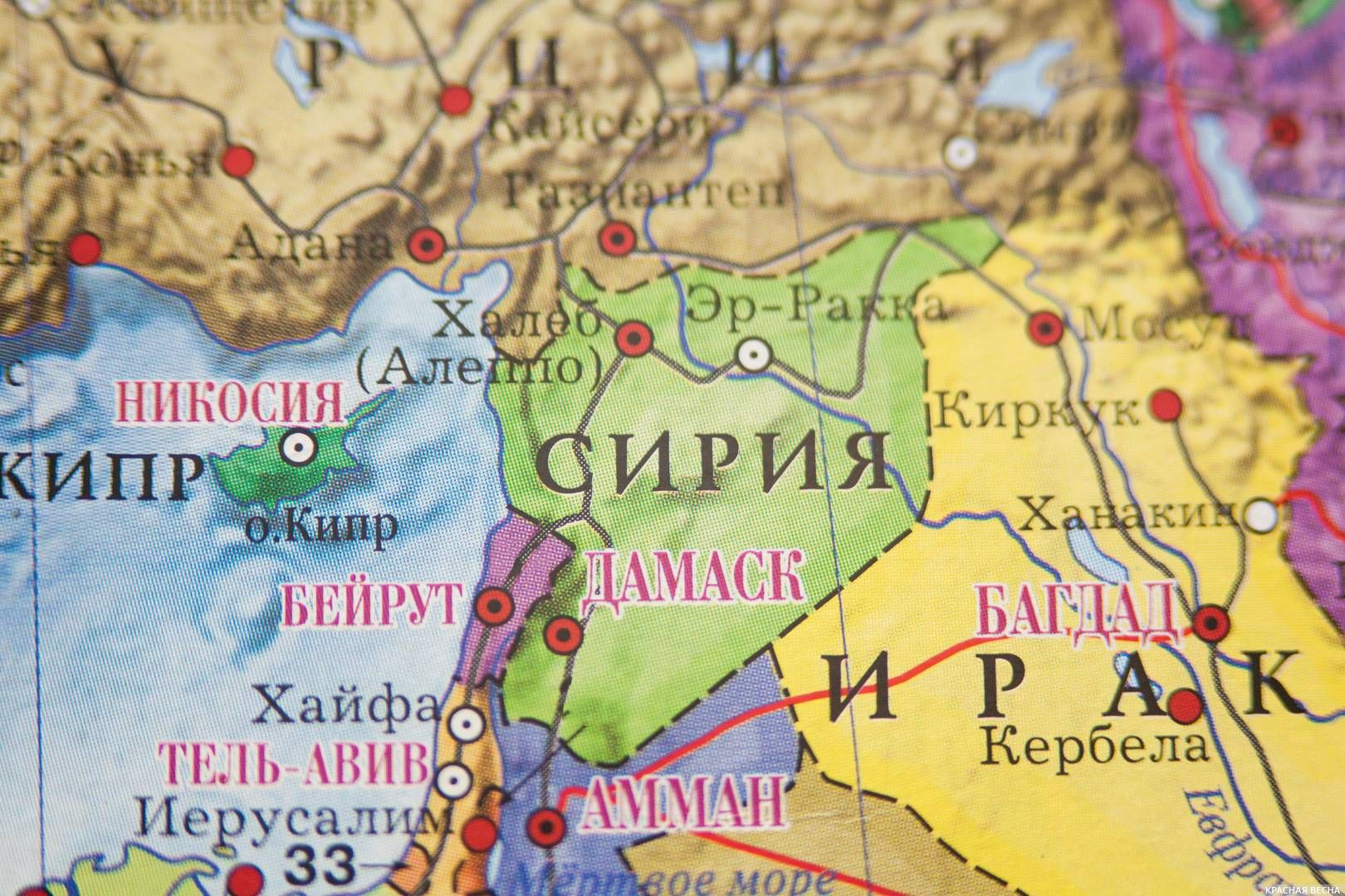 Сирия. Карта мир