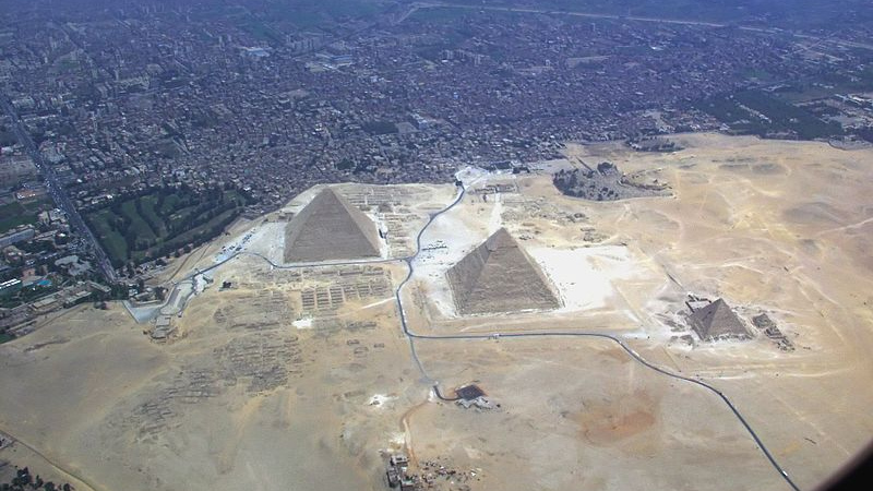 Египетские пирамиды с высоты птичьего полета