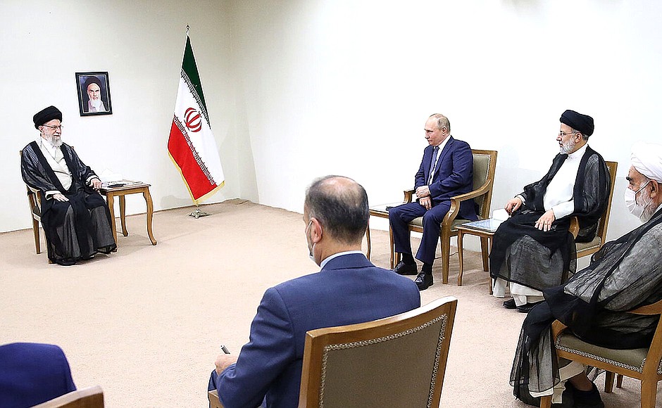 Встреча Путина и Али Хаменеи