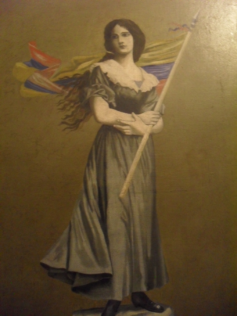 Луис Гильермо с флагом Колумбии