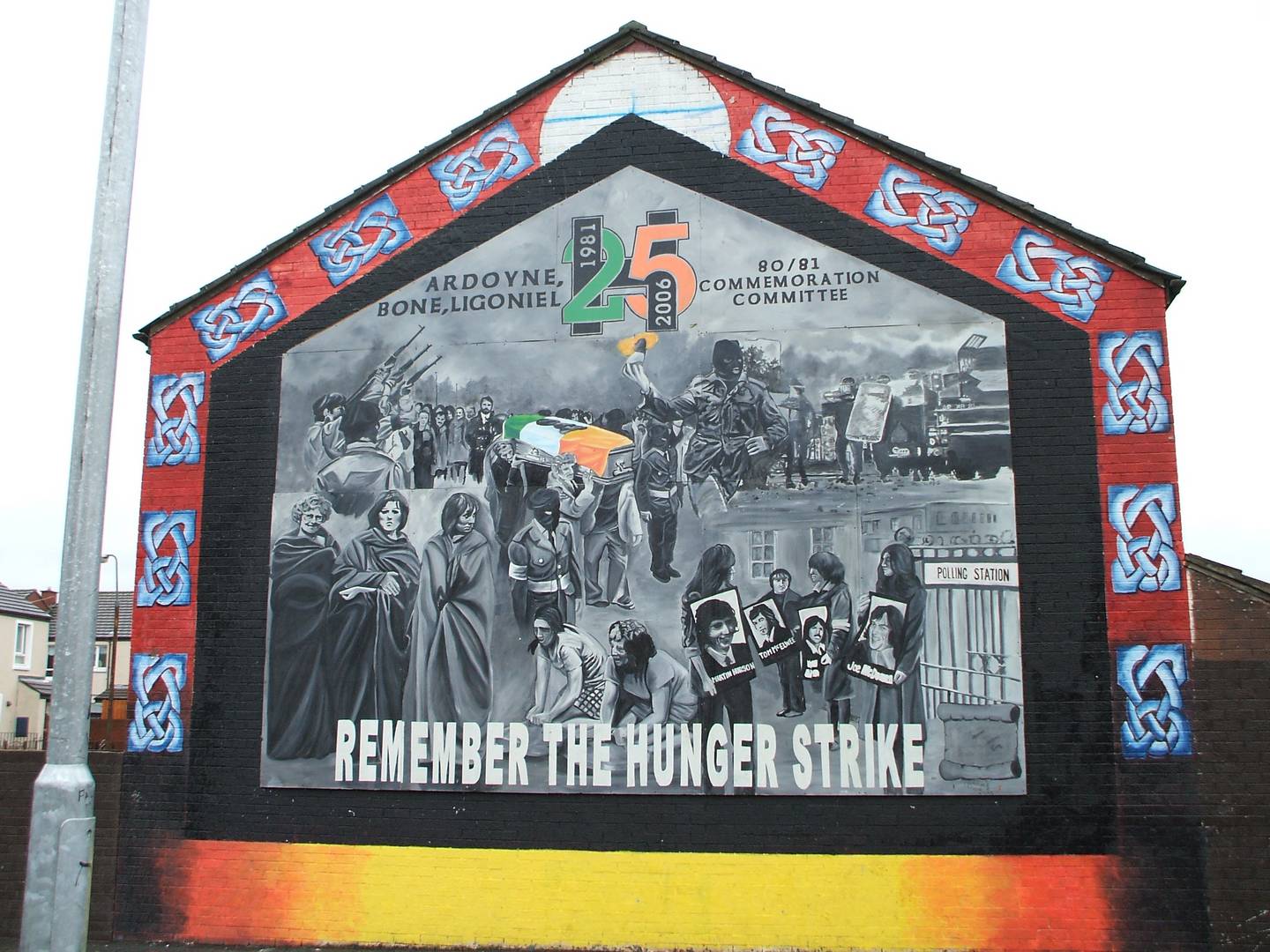 Фреска в Белфасте, изображающая голодовку 1981 года